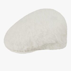 KANGOL Furgora 504 Flat Cap Hat Ivory Men’s X/Large BRAND NEW Winter Angora